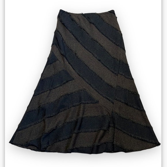 Boho Womens Full Length Skirt Lena Gabrielle Brown Size 8 A-line 90s Y2K - Picture 1 of 9